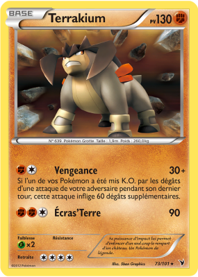 Carte Pokémon Terrakium 73/101 Holographique Nobles Victoires