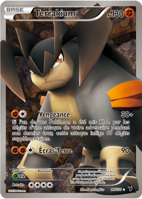 Carte Pokémon Terrakium 99/101 Ultra Rare Nobles Victoires