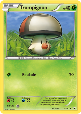 Carte Pokémon Trompignon 9/101 Commune Nobles Victoires