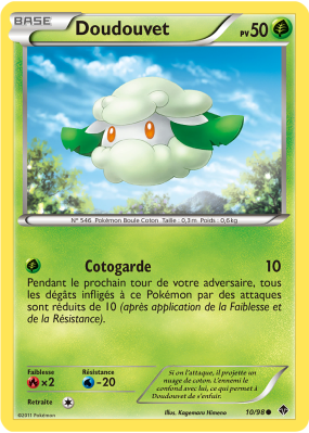 Carte Pokémon Doudouvet 10/98 Commune Pouvoirs Émergents