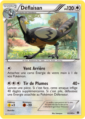 Carte Pokémon Déflaisan 82/98 Rare Pouvoirs Émergents