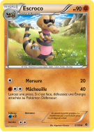 Carte Pokémon Escroco 61/98 Peu commune Pouvoirs Émergents