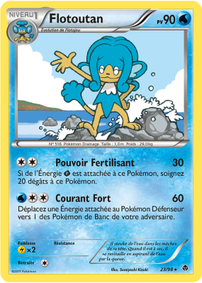 Carte Pokémon Flotoutan 23/98 Rare Pouvoirs Émergents