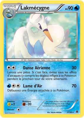 Carte Pokémon Lakmécygne 27/98 Rare Pouvoirs Émergents