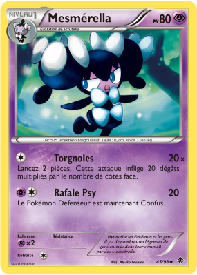 Carte Pokémon Mesmérella 45/98 Peu commune Pouvoirs Émergents