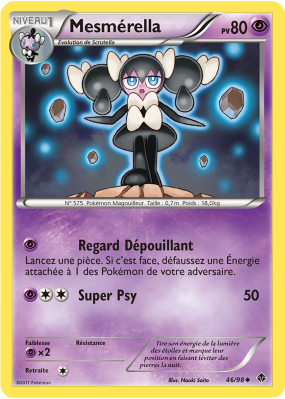 Carte Pokémon Mesmérella 46/98 Peu commune Pouvoirs Émergents