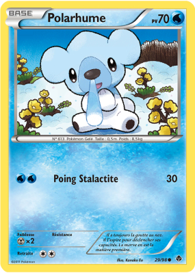 Carte Pokémon Polarhume 29/98 Commune Pouvoirs Émergents