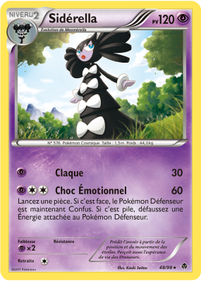 Carte Pokémon Sidérella 48/98 Rare Pouvoirs Émergents