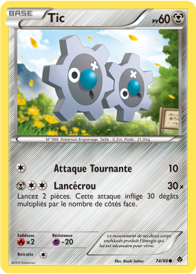 Carte Pokémon Tic 74/98 Commune Pouvoirs Émergents