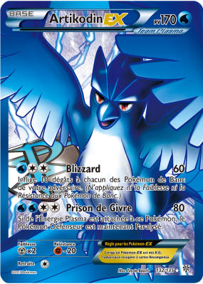 Carte Pokémon Artikodin-EX 132/138 Ultra Rare Tempête Plasma
