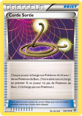 Carte Pokémon Corde Sortie 120/135 Peu commune Tempête Plasma