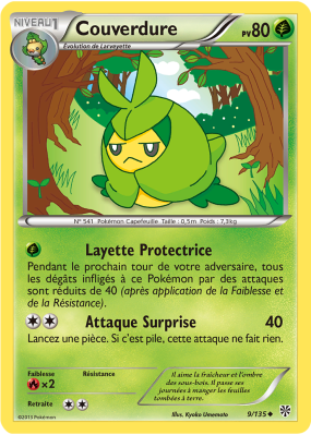 Carte Pokémon Couverdure 9/135 Peu commune Tempête Plasma