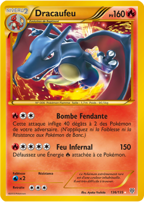 Carte Pokémon Dracaufeu 136/135 Ultra Rare Tempête Plasma