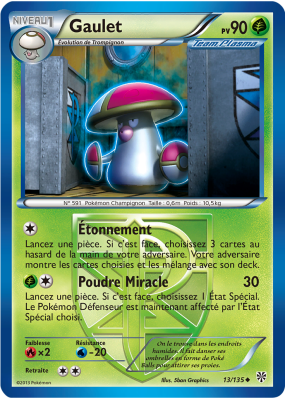 Carte Pokémon Gaulet 13/135 Peu commune Tempête Plasma