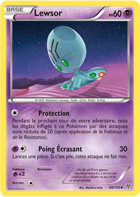 Carte Pokémon Lewsor 69/135 Peu commune Tempête Plasma