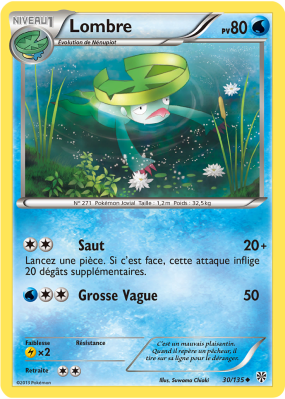 Carte Pokémon Lombre 30/135 Peu commune Tempête Plasma