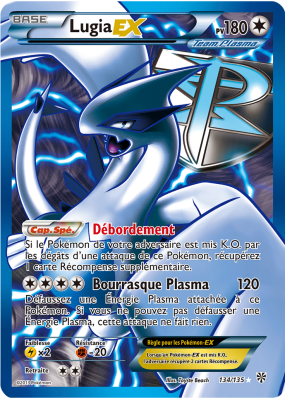 Carte Pokémon Lugia-EX 134/149 Ultra Rare Tempête Plasma
