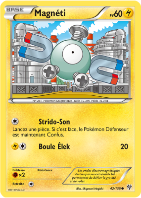 Carte Pokémon Magnéti 42/135 Commune Tempête Plasma