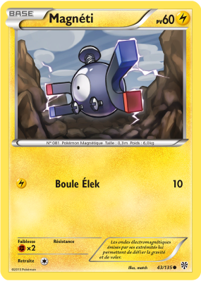 Carte Pokémon Magnéti 43/135 Commune Tempête Plasma
