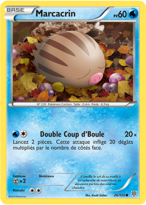 Carte Pokémon Marcacrin 26/135 Commune Tempête Plasma