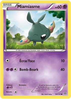 Carte Pokémon Miamiasme 64/135 Commune Tempête Plasma