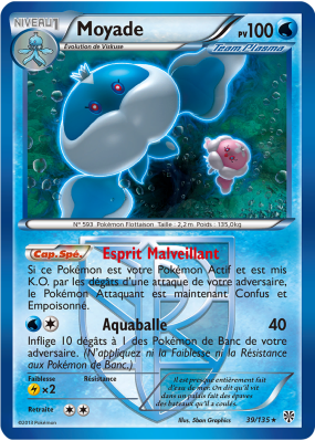 Carte Pokémon Moyade 39/135 Rare Tempête Plasma