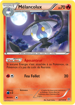 Carte Pokémon Mélancolux 22/135 Peu commune Tempête Plasma