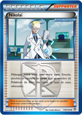 Carte Pokémon Nikolaï 118/135 Peu commune Tempête Plasma