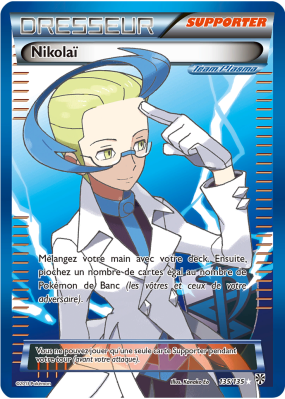 Carte Pokémon Nikolaï 135/135 Ultra Rare Tempête Plasma