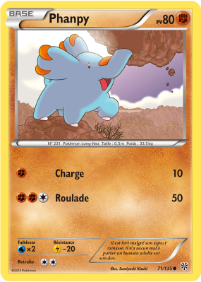 Carte Pokémon Phanpy 71/135 Commune Tempête Plasma