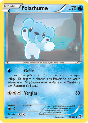 Carte Pokémon Polarhume 40/135 Commune Tempête Plasma