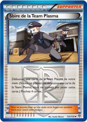 Carte Pokémon Sbire de la Team Plasma 125/135 Peu commune Tempête Plasma