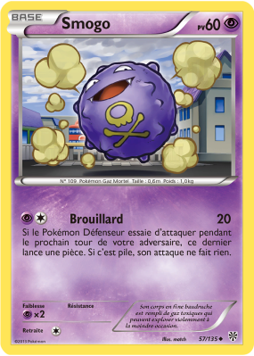 Carte Pokémon Smogo 57/135 Peu commune Tempête Plasma