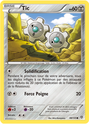 Carte Pokémon Tic 88/135 Commune Tempête Plasma