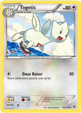 Carte Pokémon Togetic 103/135 Peu commune Tempête Plasma