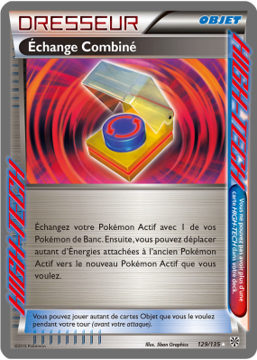 Carte Pokémon Échange Combiné 129/135 HIGH-TECH Tempête Plasma