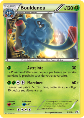 Carte Pokémon Bouldeneu 2/113 Rare Trésors Légendaires