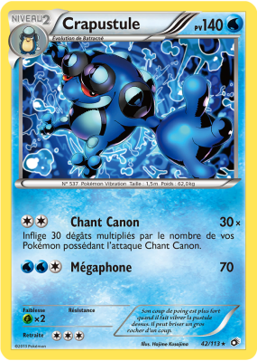 Carte Pokémon Crapustule 42/113 Rare Trésors Légendaires