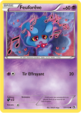 Carte Pokémon Feuforêve 57/113 Commune Trésors Légendaires