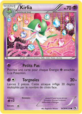 Carte Pokémon Kirlia RC9/RC25 Commune Trésors Légendaires