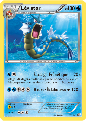 Carte Pokémon Léviator 31/113 Rare Trésors Légendaires