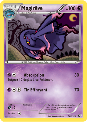 Carte Pokémon Magirêve 58/113 Rare Trésors Légendaires