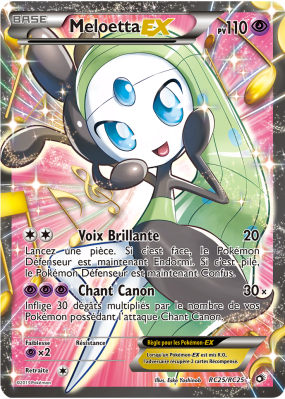 Carte Pokémon Meloetta-EX RC25/RC25 Ultra Rare Trésors Légendaires
