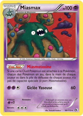 Carte Pokémon Miasmax 68/113 Holographique Trésors Légendaires