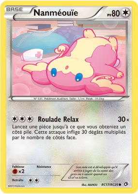 Carte Pokémon Nanméouïe RC17/RC25 Commune Trésors Légendaires
