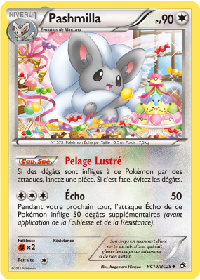 Carte Pokémon Pashmilla RC19/RC25 Peu commune Trésors Légendaires