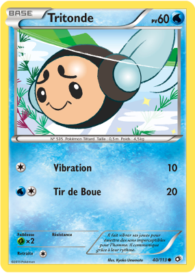 Carte Pokémon Tritonde 40/113 Commune Trésors Légendaires