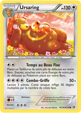 Carte Pokémon Ursaring RC16/RC25 Commune Trésors Légendaires