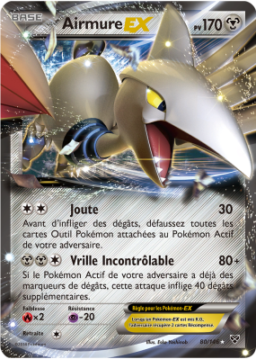 Carte Pokémon Airmure-EX 80/146 Ultra Rare XY (JCC)