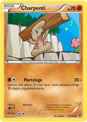 Carte Pokémon Charpenti 65/146 Commune XY (JCC)